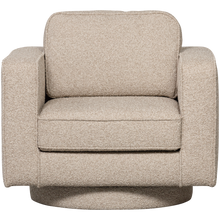 Charger l'image dans la galerie, LAZY SWIVEL ARMCHAIR BOUCLE NATURAL