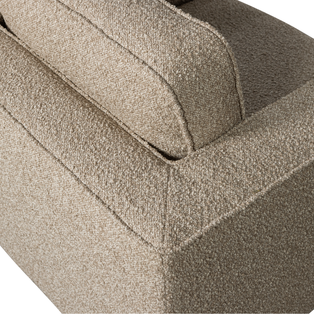 LAZY SWIVEL ARMCHAIR BOUCLE SAND