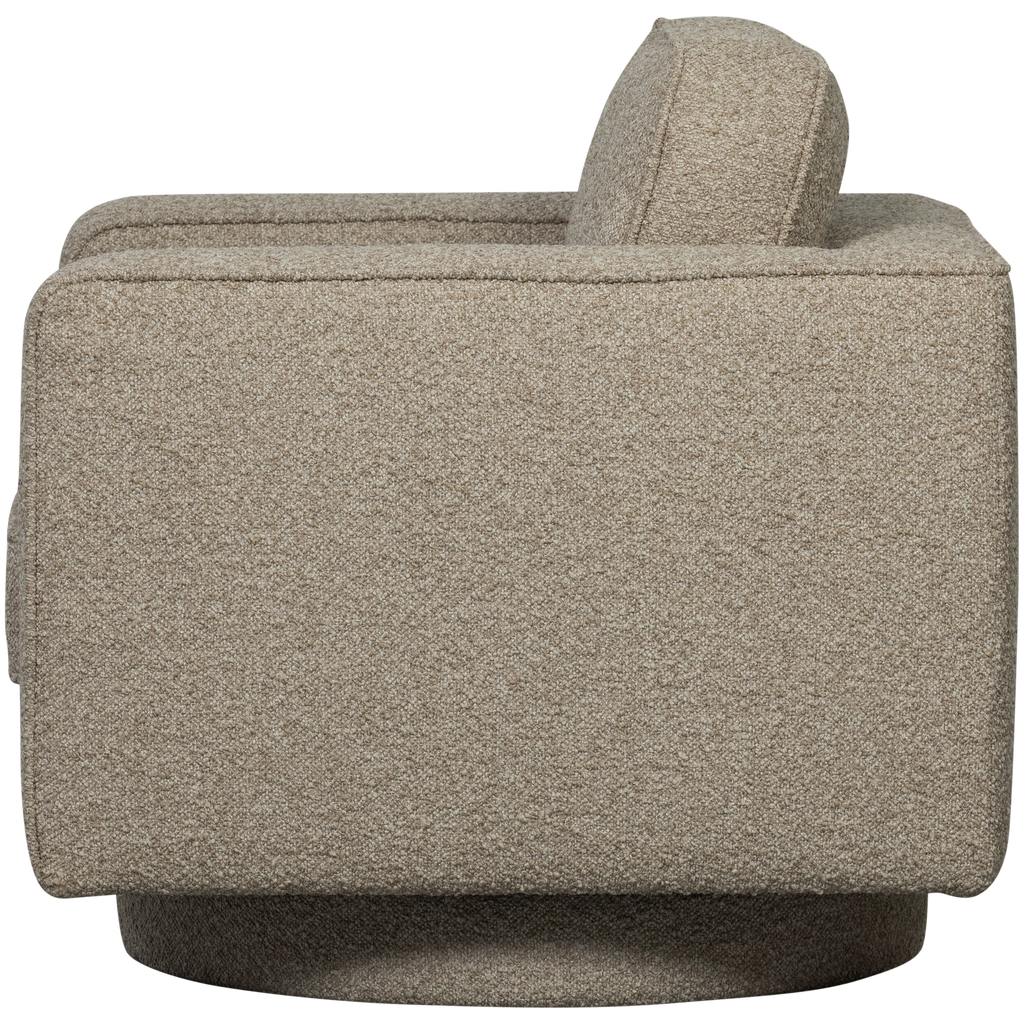 LAZY SWIVEL ARMCHAIR BOUCLE SAND