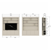 Load image into Gallery viewer, WALLCOVER WALL CABINET 210 CM PINE DUST [fsc]