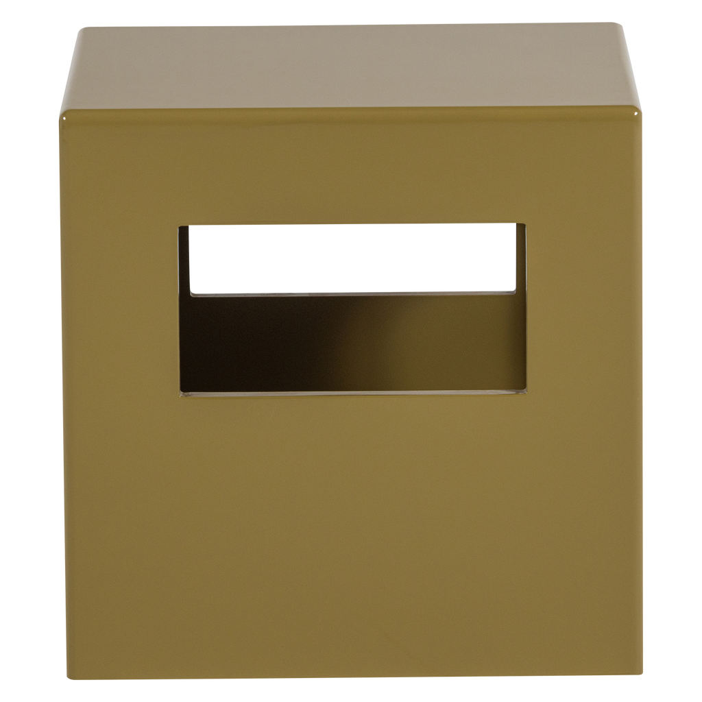 MODERN SIDE TABLE MDF WOOD HIGH GLOSS HONEY YELLOW