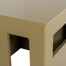 Load image into Gallery viewer, MODERN SIDE TABLE MDF WOOD HIGH GLOSS HONEY YELLOW
