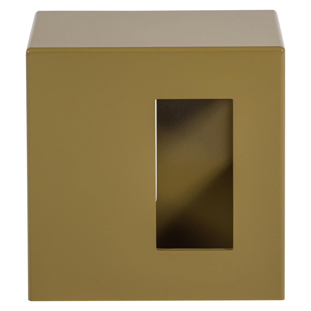 MODERN SIDE TABLE MDF WOOD HIGH GLOSS HONEY YELLOW