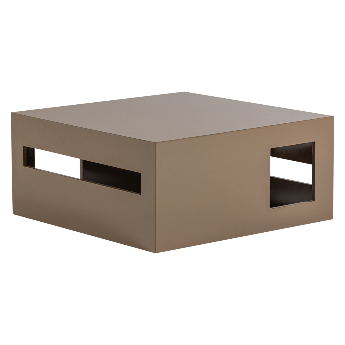 MODERN COFFEE TABLE MDF WOOD HIGH GLOSS SAND