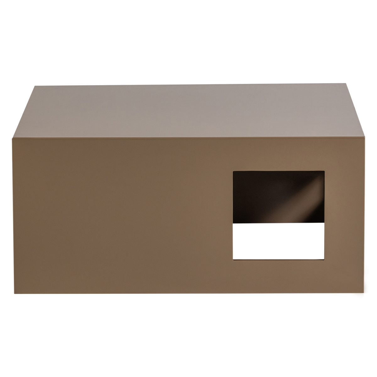MODERN COFFEE TABLE MDF WOOD HIGH GLOSS SAND
