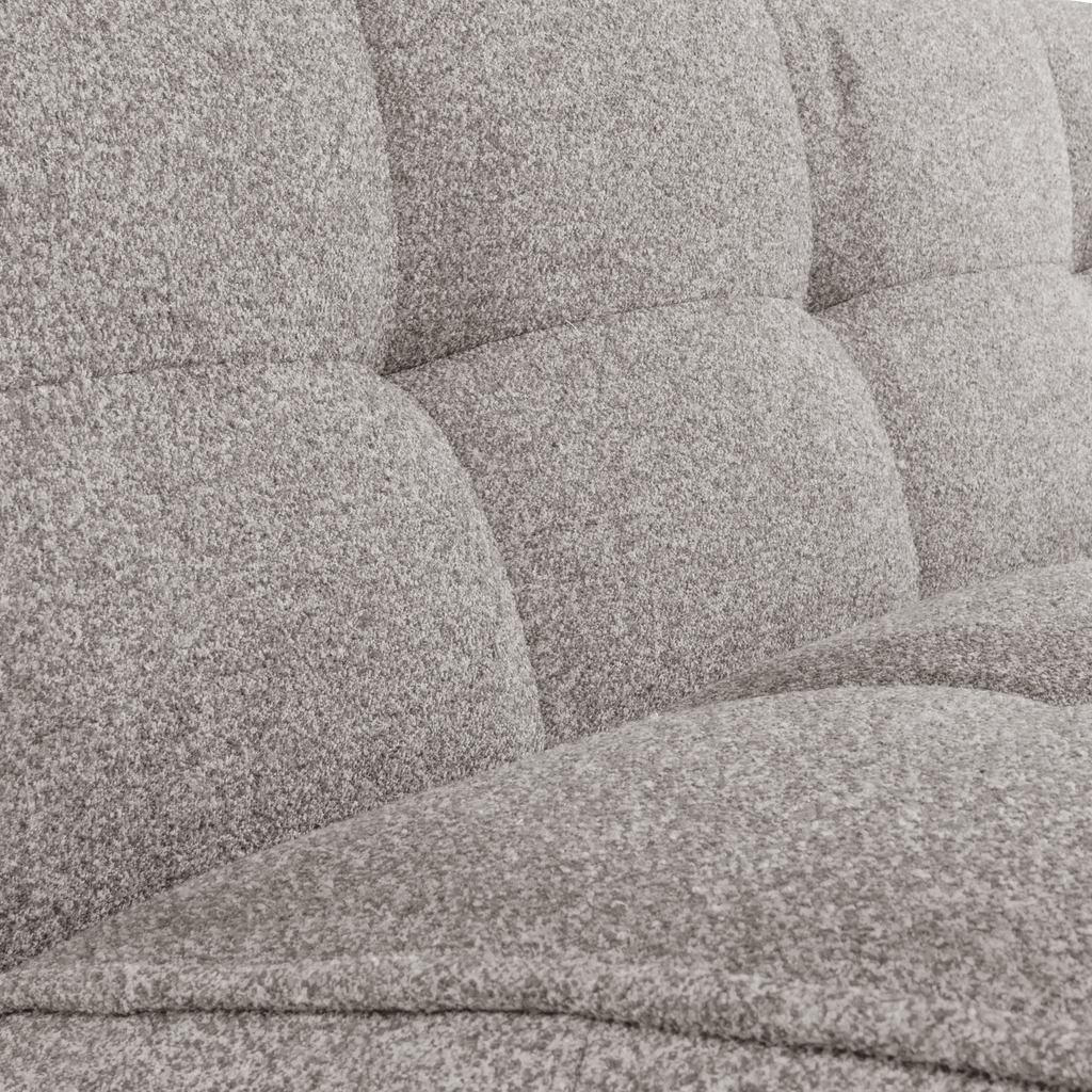 CLUSTER 3-SEATER SOFA BOUCLE WARM GREY