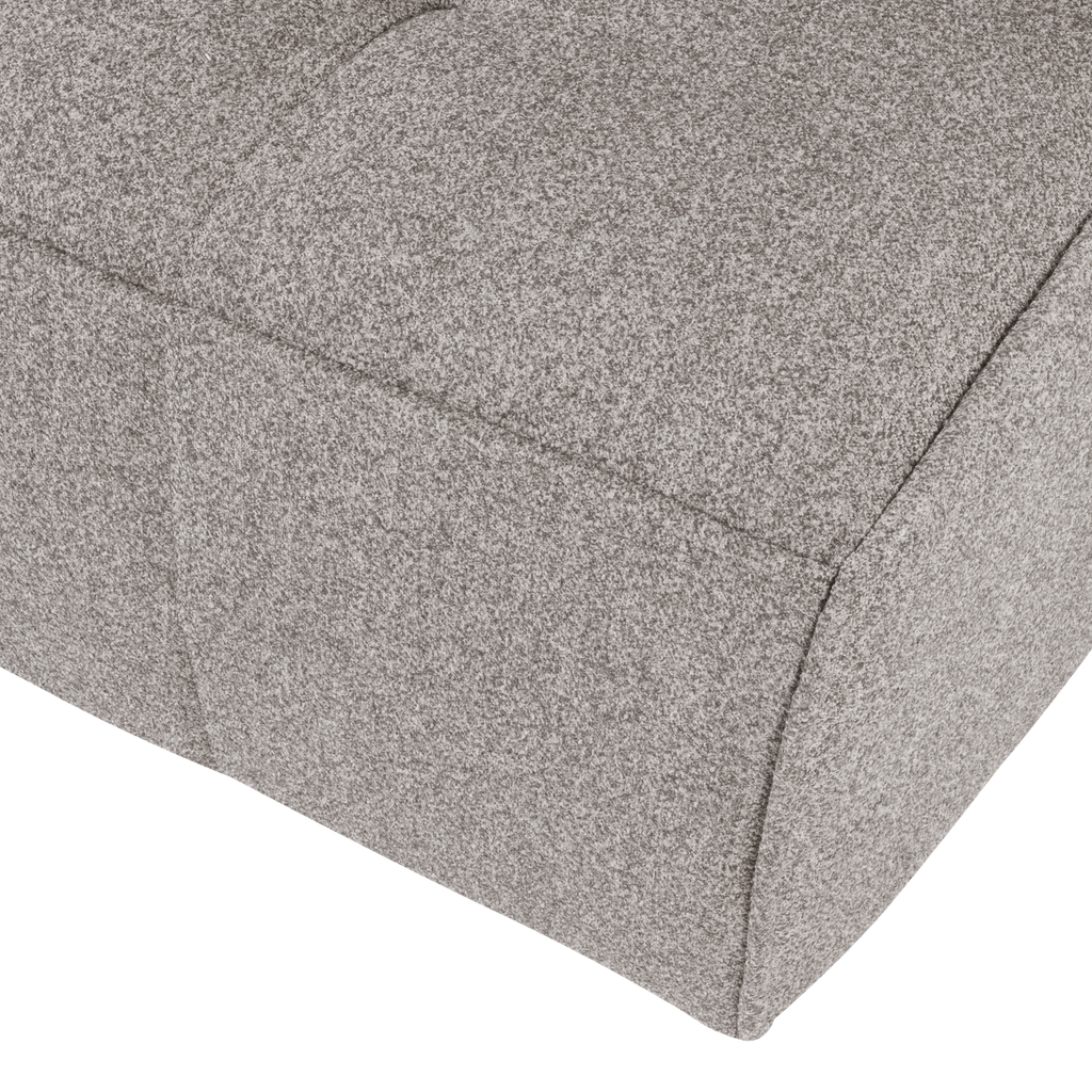 CLUSTER 3-SEATER SOFA BOUCLE WARM GREY