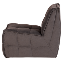 Load image into Gallery viewer, CLUSTER 1-SEATER ELEMENT VELVET CHOCOLATE BROWN
