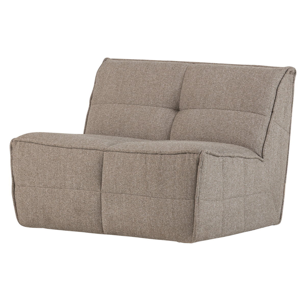 CLUSTER 1-SEATER ELEMENT BOUCLE KHAKI BROWN