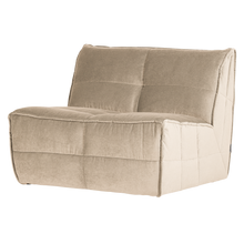 Charger l'image dans la galerie, CLUSTER 1-SEATER ELEMENT VELVET SOFT BEIGE