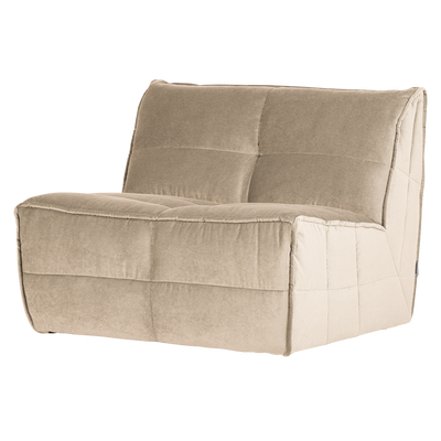 CLUSTER 1-SEATER ELEMENT VELVET SOFT BEIGE
