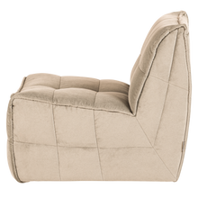Charger l'image dans la galerie, CLUSTER 1-SEATER ELEMENT VELVET SOFT BEIGE
