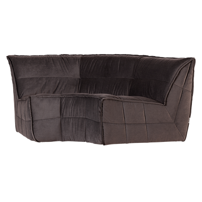 CLUSTER CORNER ELEMENT VELVET CHOCOLATE BROWN