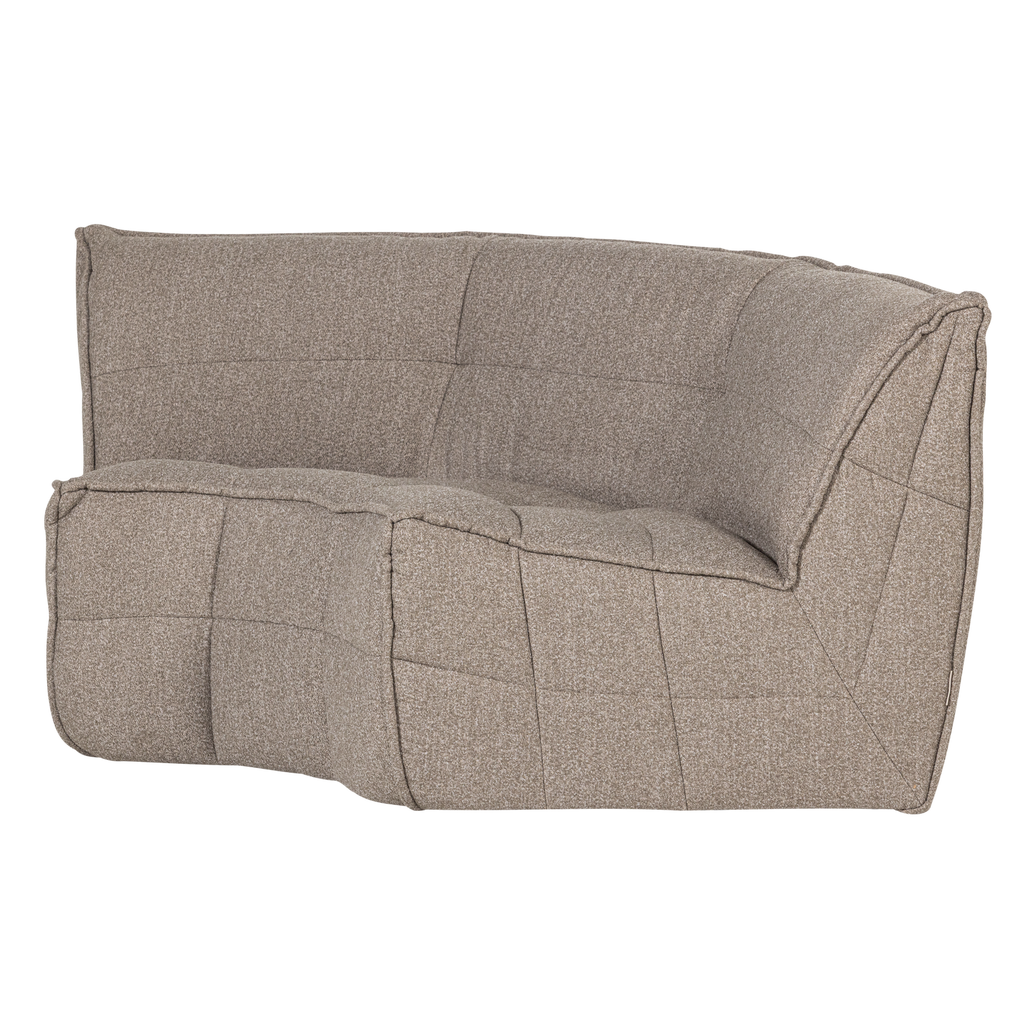 CLUSTER CORNER ELEMENT BOUCLE KHAKI BROWN