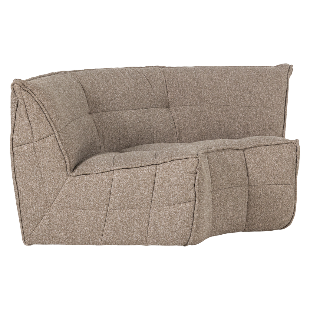 CLUSTER CORNER ELEMENT BOUCLE KHAKI BROWN