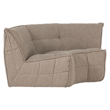 Laden Sie das Bild in den Galerie-Viewer, CLUSTER CORNER ELEMENT BOUCLE KHAKI BROWN
