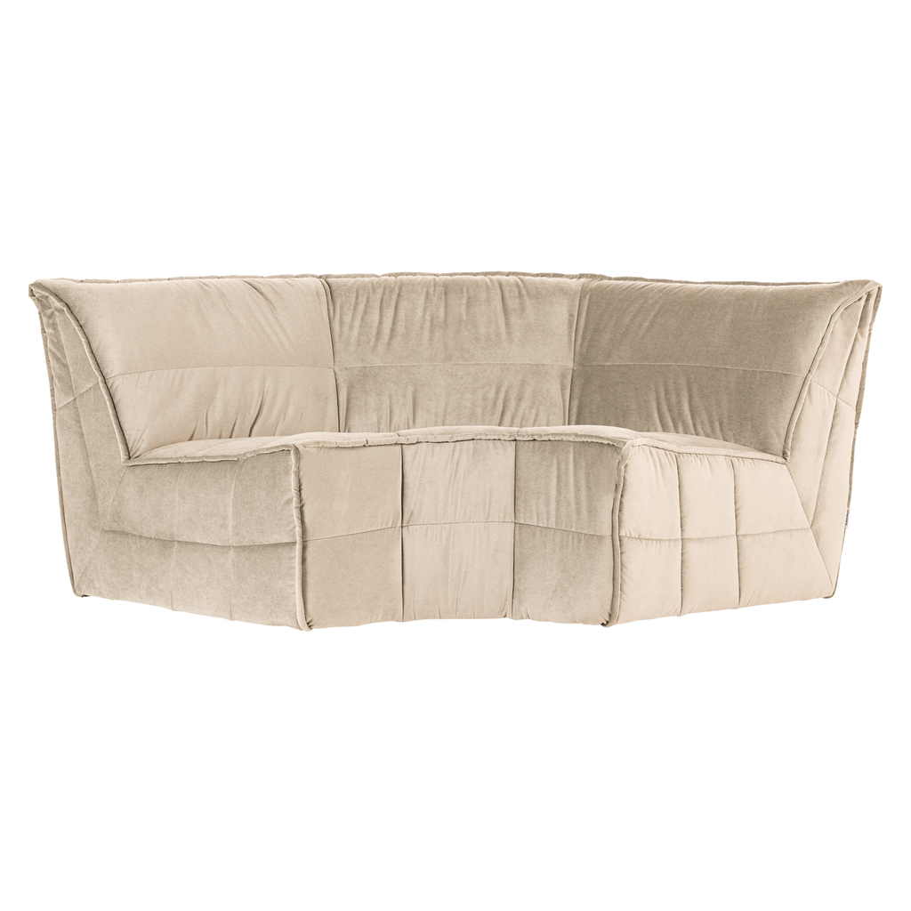 CLUSTER CORNER ELEMENT VELVET SOFT BEIGE
