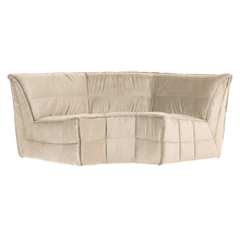 Carica l'immagine nel visualizzatore di Gallery, CLUSTER CORNER ELEMENT VELVET SOFT BEIGE