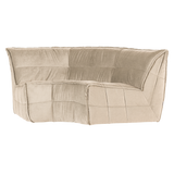 CLUSTER CORNER ELEMENT VELVET SOFT BEIGE