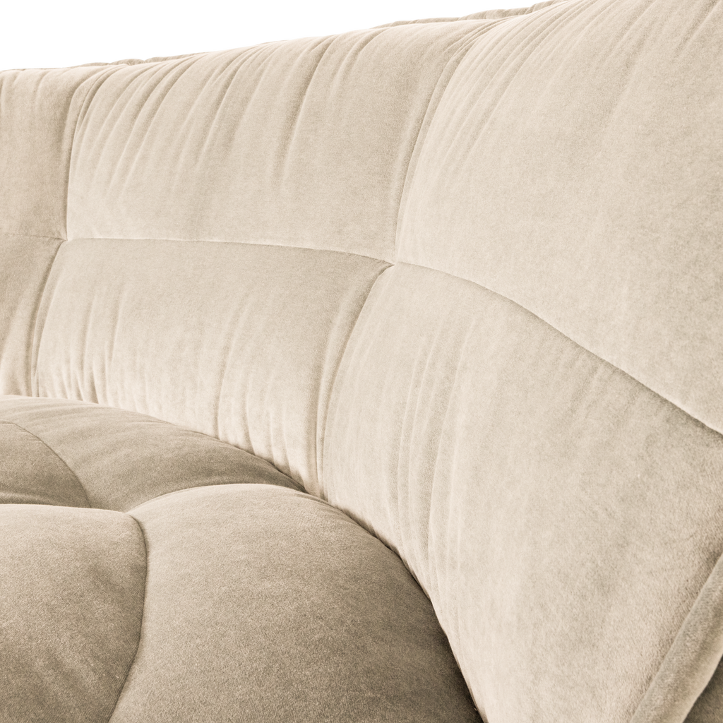 CLUSTER CORNER ELEMENT VELVET SOFT BEIGE