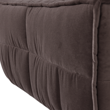 Cargar imagen en el visor de la galería, CLUSTER HOCKER VELVET CHOCOLATE BROWN