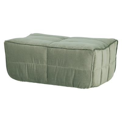 CLUSTER HOCKER VELVET PISTACHIO GREEN