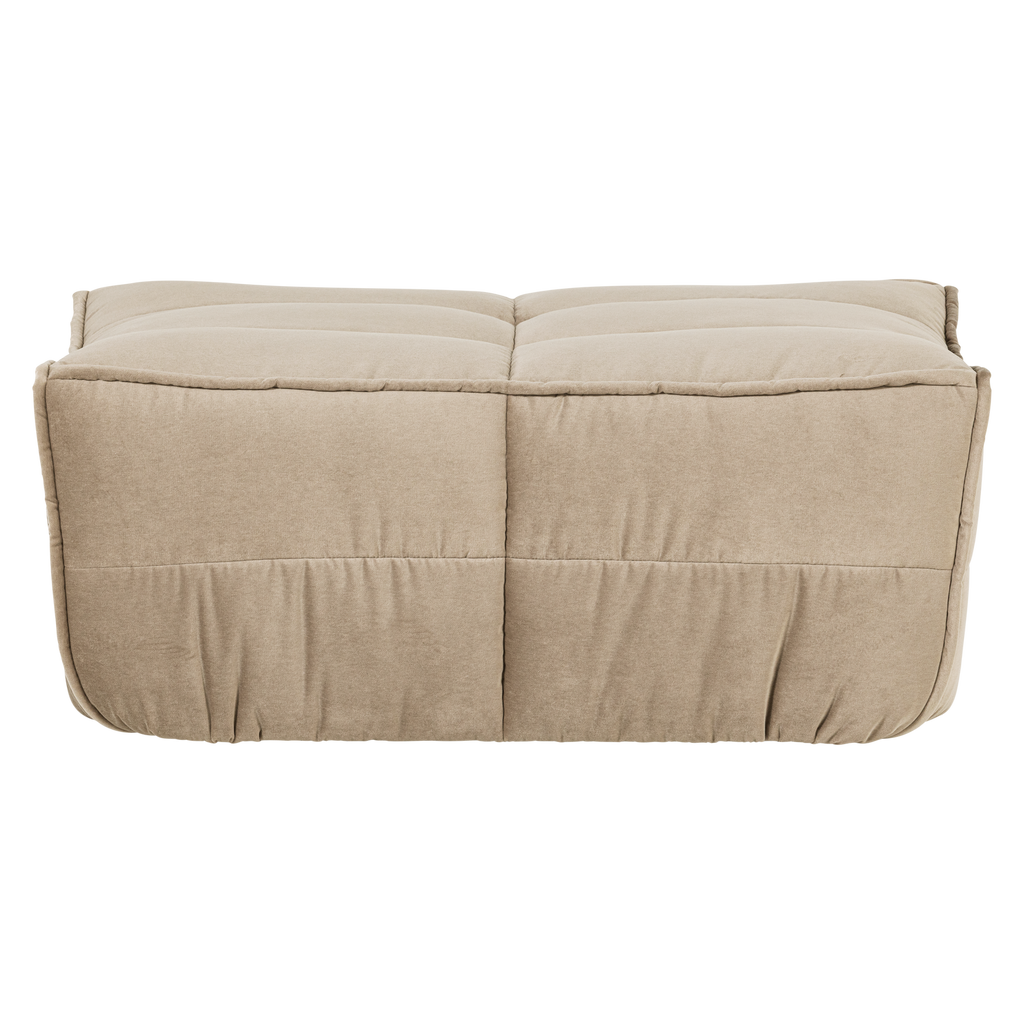 CLUSTER HOCKER VELVET SOFT BEIGE