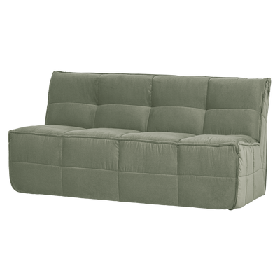 CLUSTER DINING BENCH WITH BACKREST VELVET PISTACHIO GREEN