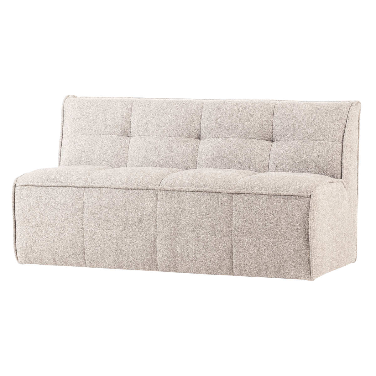 CLUSTER DINING BENCH WITH BACKREST BOUCLE SAND BEIGE