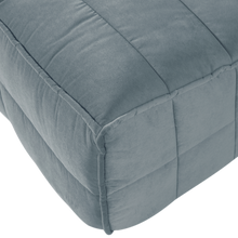 Carica l'immagine nel visualizzatore di Gallery, CLUSTER DINING BENCH WITH BACKREST VELVET TURQUOISE BLUE