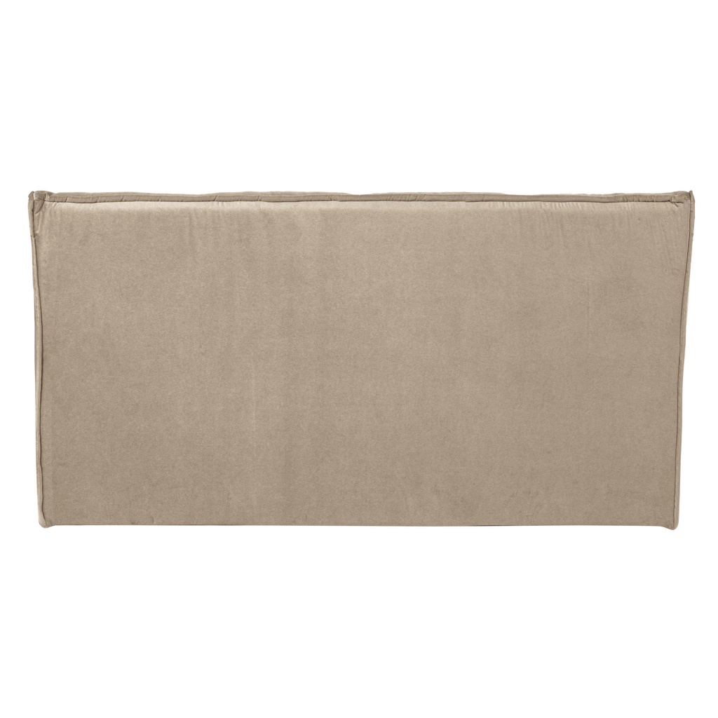 CLUSTER DINING BENCH WITH BACKREST VELVET SOFT BEIGE