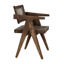 Laden Sie das Bild in den Galerie-Viewer, ROSALIA - chair - mango wood / rattan - L 53 x W 51 x H 80 cm - brown