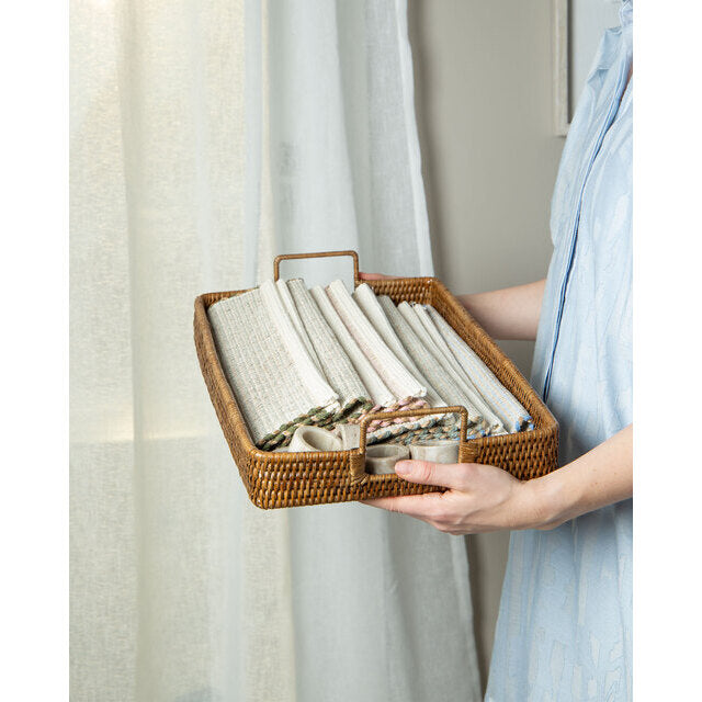 Tray 46x37x7 Rattan