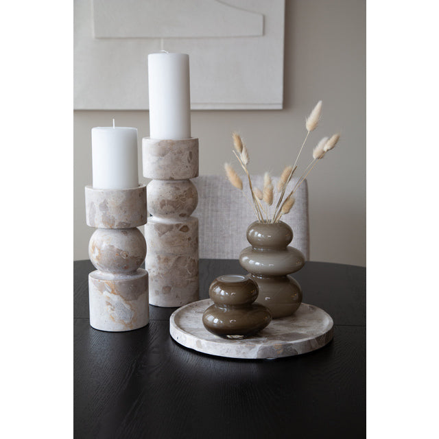 Verona Candle Holder 9x9x28 Marble