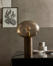 Charger l&#39;image dans la galerie, BES TABLE LAMP SMOKED W/MARBLE