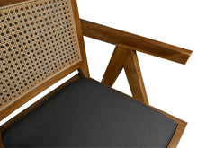 Load image into Gallery viewer, Dining Chair Natural/Dark Grey-Teak/Fabric