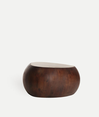 Mango/Travertine Coffee Table