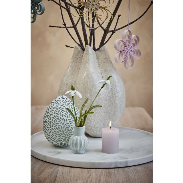 Ellia candlestick 9X9X23 cm. Linen