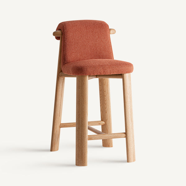 Foam High Stool Polyester & Wood