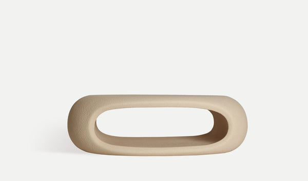 Latky Coffee Table Beige Sculptural