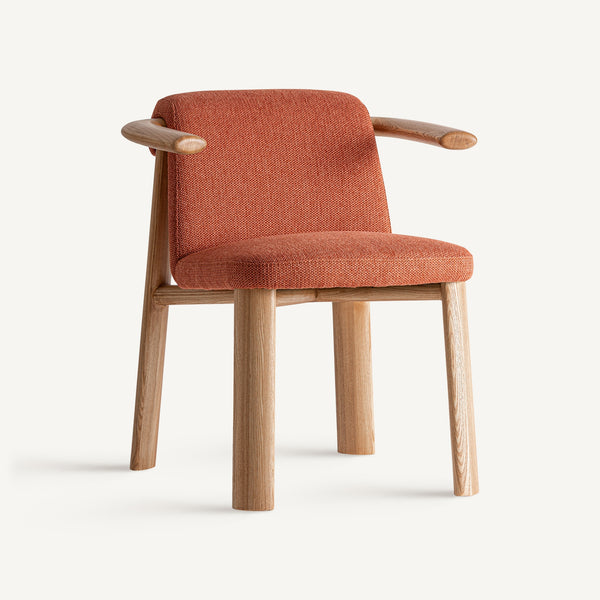 Foam Dining Chair Polyester & Wood