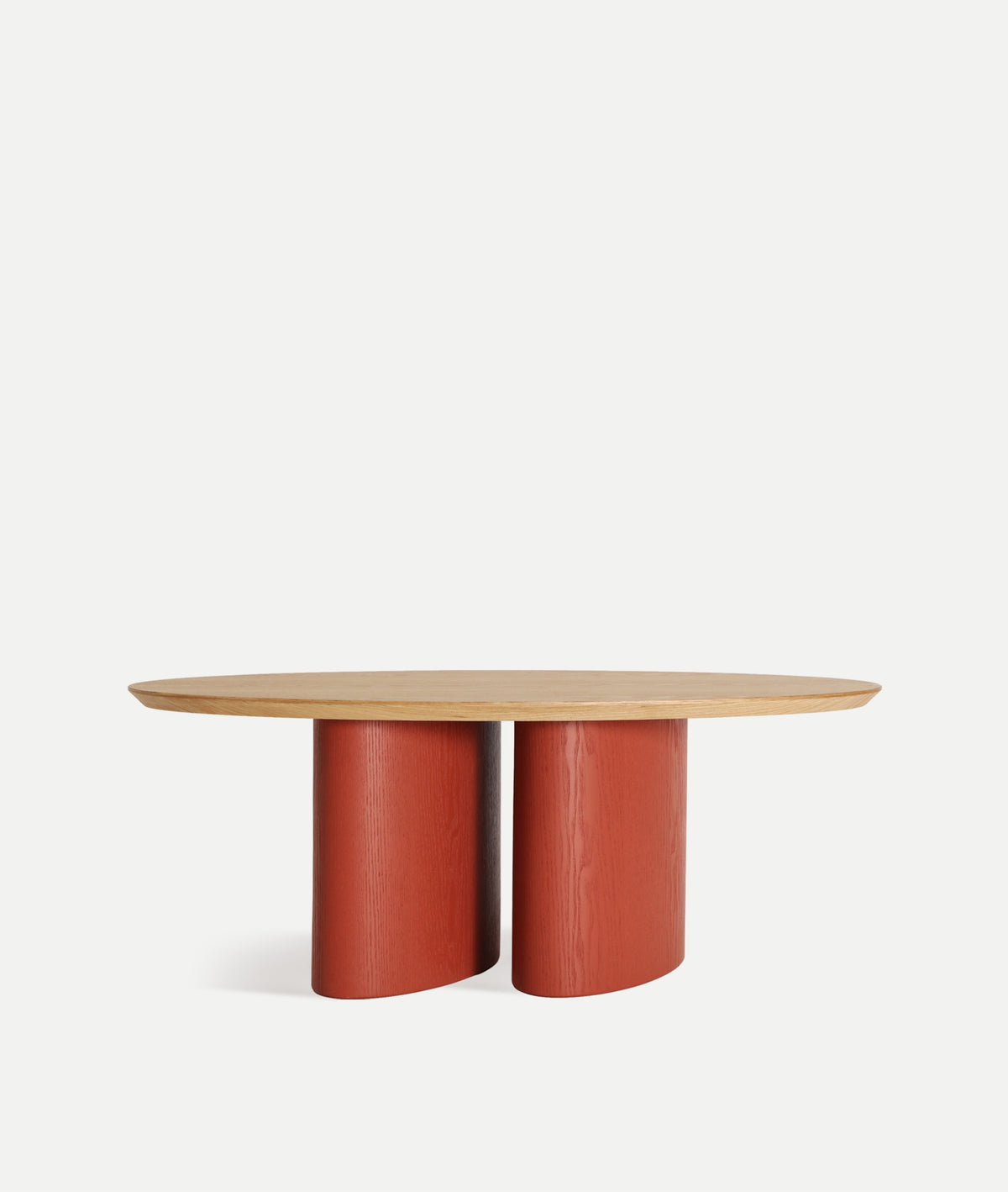 Foam coffee table front view