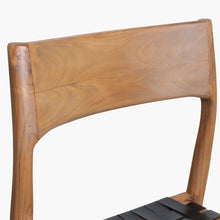 Load image into Gallery viewer, Dining chair black leather