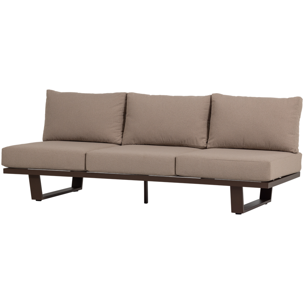 BEAR GARDEN 3-SEATER SOFA ALUMINIUM BROWN