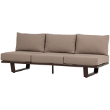 BEAR GARDEN 3-SEATER SOFA ALUMINIUM BROWN