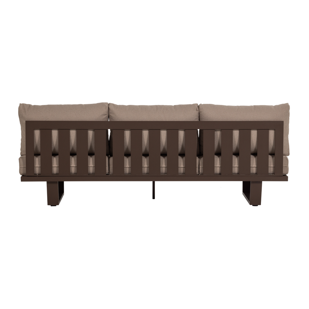BEAR GARDEN 3-SEATER SOFA ALUMINIUM BROWN