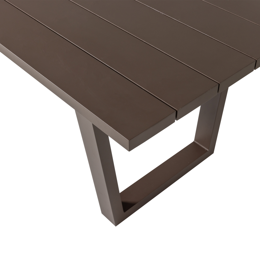 BEAR GARDEN TABLE ALUMINIUM BROWN