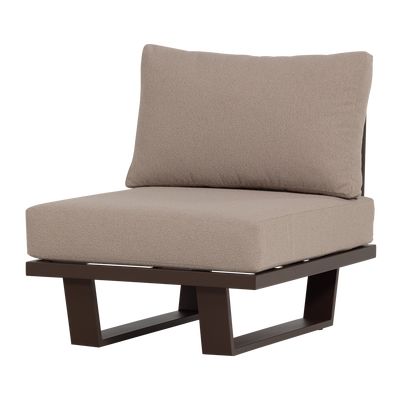 BEAR GARDEN LOUNGE CHAIR/1-SEATER ELEMENT ALUMINIUM BROWN