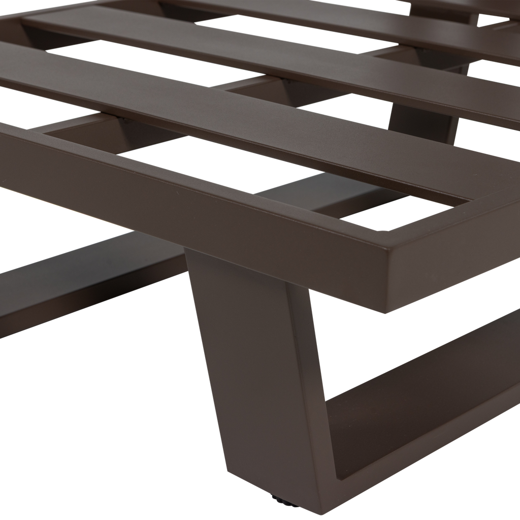 BEAR GARDEN LOUNGE CHAIR/1-SEATER ELEMENT ALUMINIUM BROWN