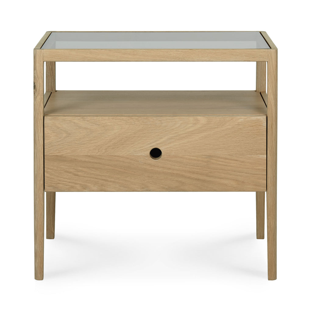 Spindle bedside table
